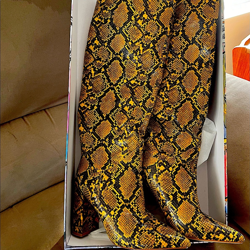 Snake Skinned Boots